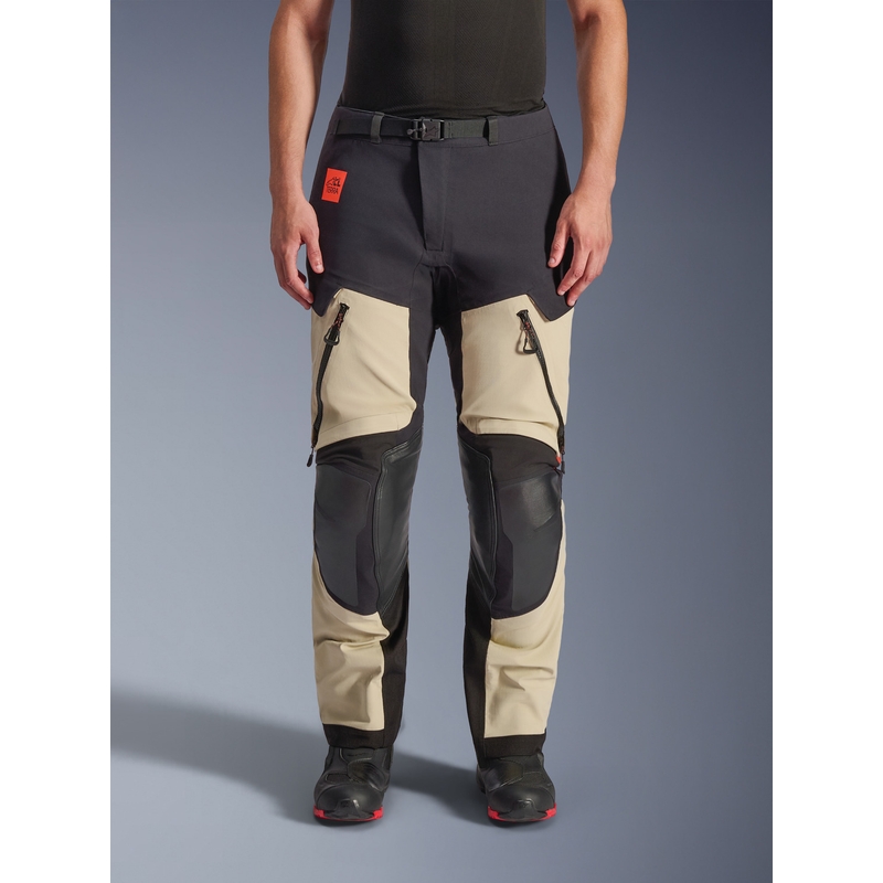 Alpinestars Halo PRO Drystar XF motociklističke hlače krem-crno-crvene