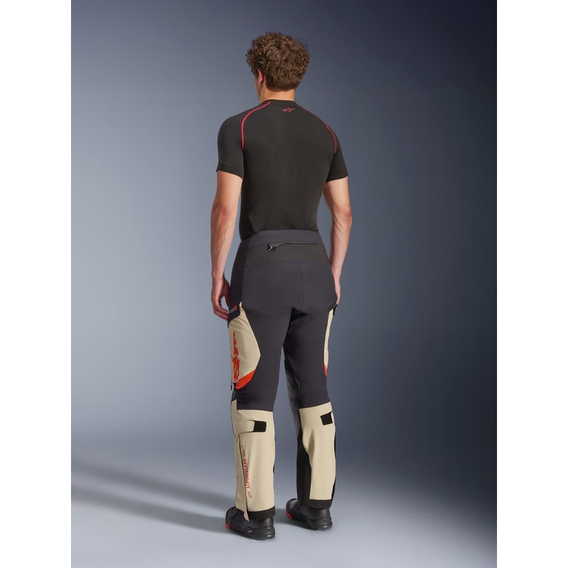 Alpinestars Halo PRO Drystar XF motociklističke hlače krem-crno-crvene