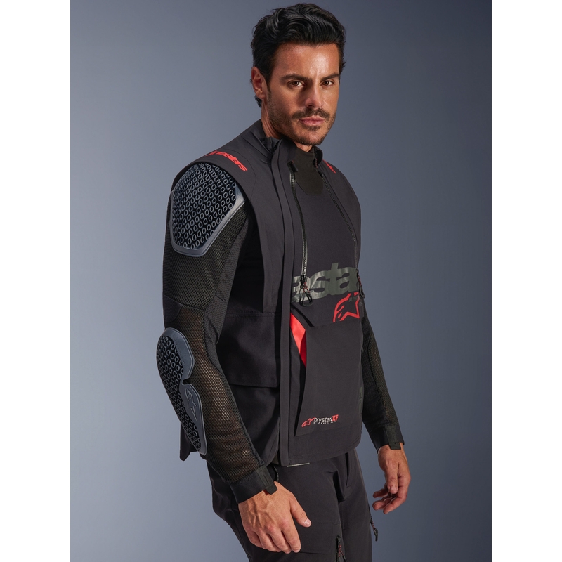 Alpinestars Halo PRO Drystar XF motociklistička jakna crno-tamnosivo-crvena