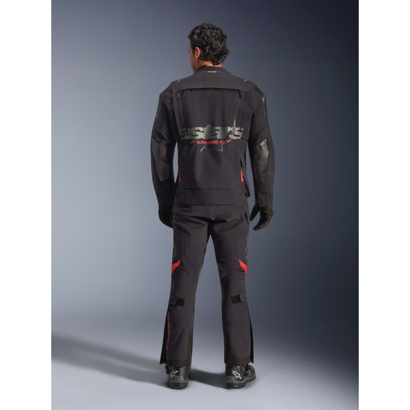 Alpinestars Halo PRO Drystar XF motociklistička jakna crno-tamnosivo-crvena