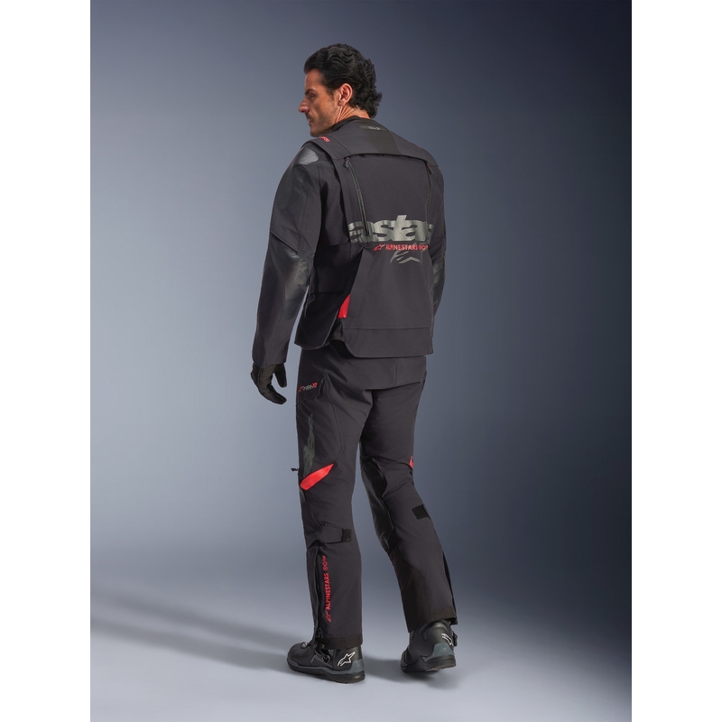 Alpinestars Halo PRO Drystar XF motociklistička jakna crno-tamnosivo-crvena