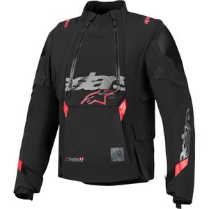 Alpinestars Halo PRO Drystar XF motociklistička jakna crno-tamnosivo-crvena