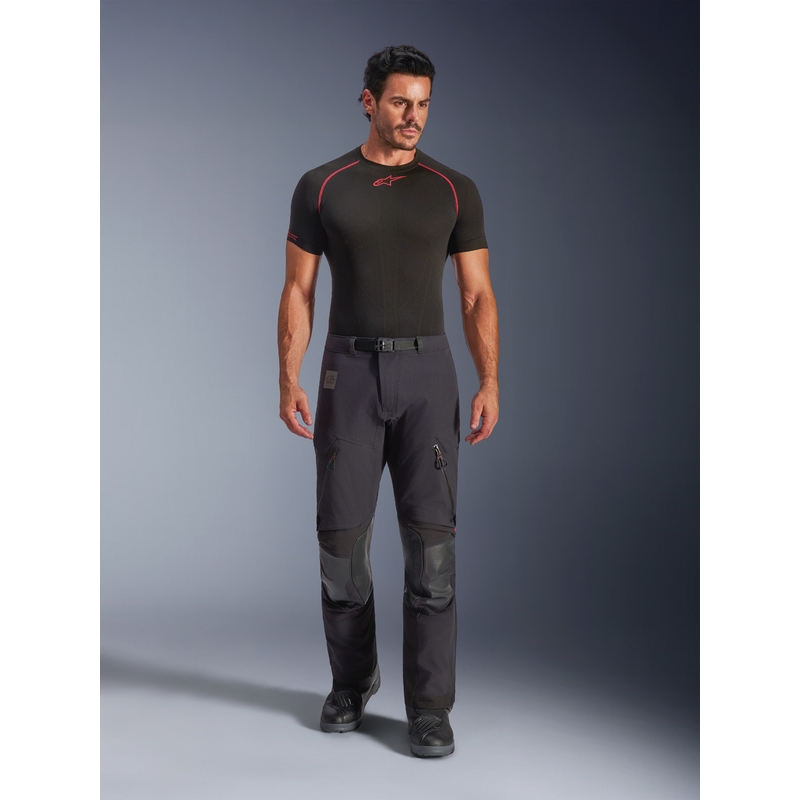 Alpinestars Halo PRO Drystar XF motociklističke hlače crno-tamno sive-crvene