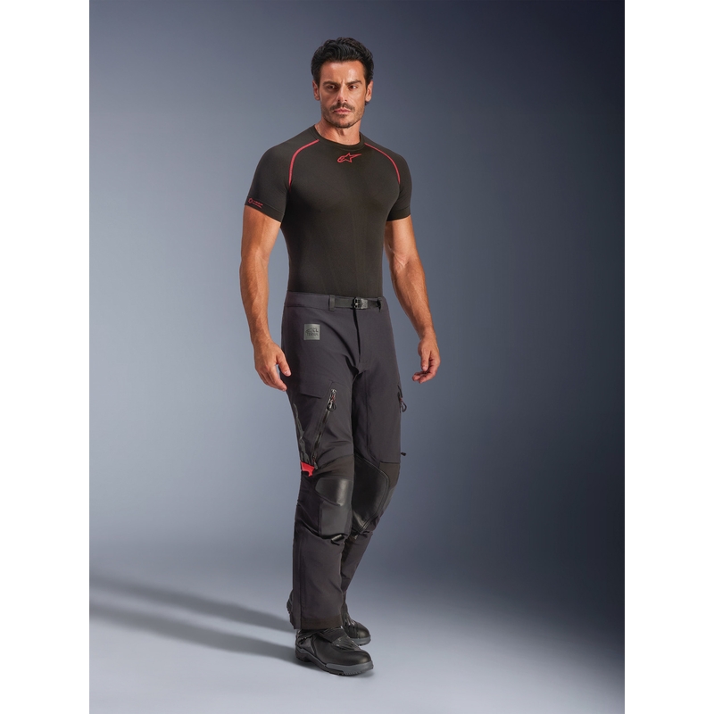 Alpinestars Halo PRO Drystar XF motociklističke hlače crno-tamno sive-crvene