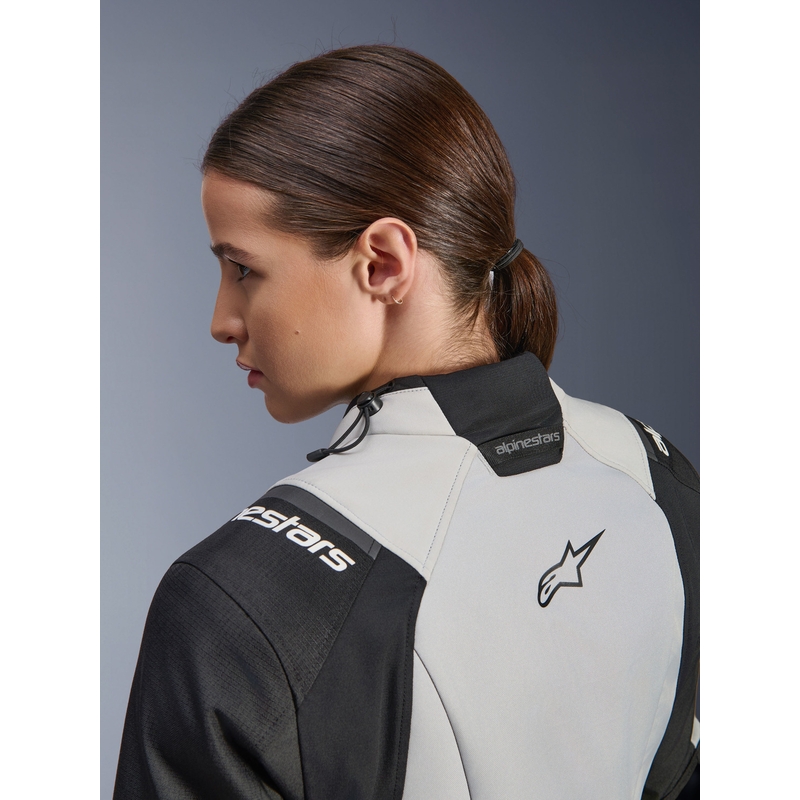 Alpinestars Stella Andes V4 Drystar Ženska motociklistička jakna tamno siva-svijetlosiva-crna-fluo žuta