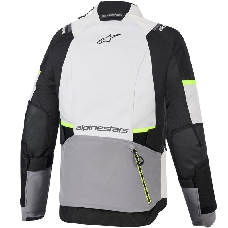 Alpinestars Stella Andes V4 Drystar Ženska motociklistička jakna tamno siva-svijetlosiva-crna-fluo žuta