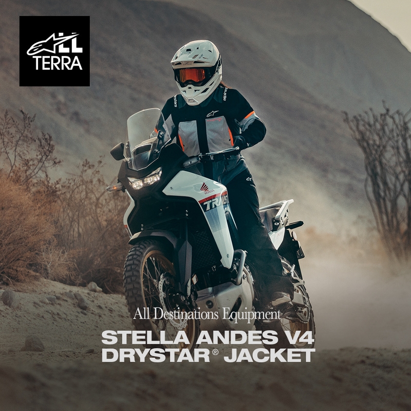 Alpinestars Stella Andes V4 Drystar Ženska motociklistička jakna tamno siva-svijetlosiva-crno-crvena