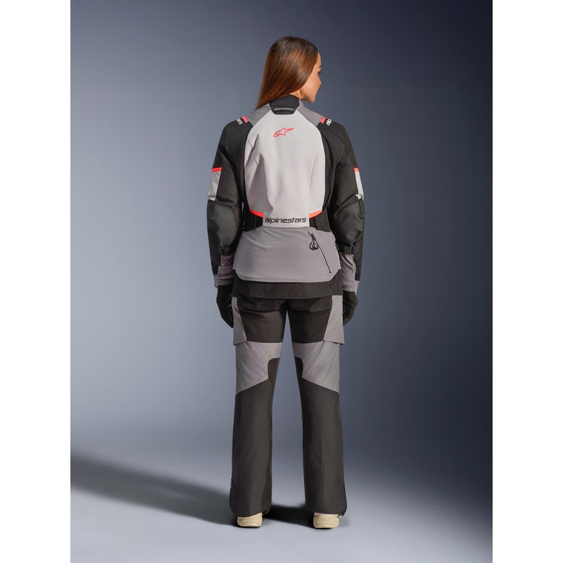 Alpinestars Stella Andes V4 Drystar Ženska motociklistička jakna tamno siva-svijetlosiva-crno-crvena