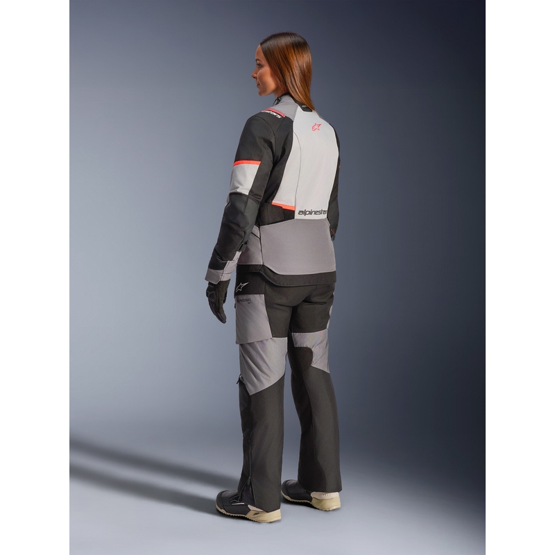 Alpinestars Stella Andes V4 Drystar Ženska motociklistička jakna tamno siva-svijetlosiva-crno-crvena