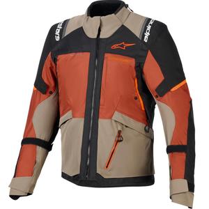 Alpinestars Andes V4 Drystar motociklistička jakna svijetlosmeđa-tamnonarančasta-crna