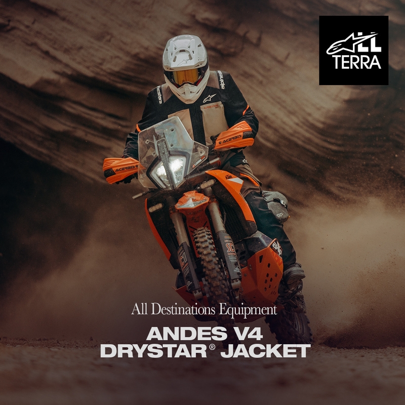 Alpinestars Andes V4 Drystar motociklistička jakna krem-svijetlosmeđa-crna-fluo narančasta