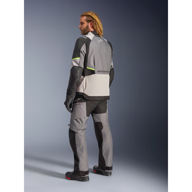 Alpinestars Andes V4 Drystar motociklistička jakna tamno siva-svijetlosiva-crna-fluo žuta