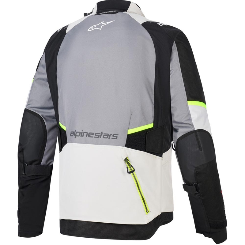 Alpinestars Andes V4 Drystar motociklistička jakna tamno siva-svijetlosiva-crna-fluo žuta