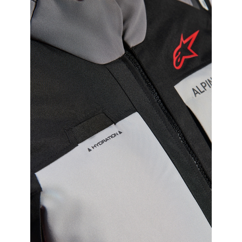 Alpinestars Andes V4 Drystar motociklistička jakna tamno siva-svijetlosiva-crno-crvena