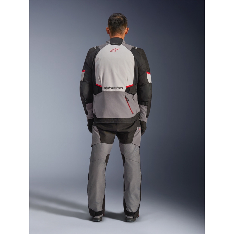 Alpinestars Andes V4 Drystar motociklistička jakna tamno siva-svijetlosiva-crno-crvena
