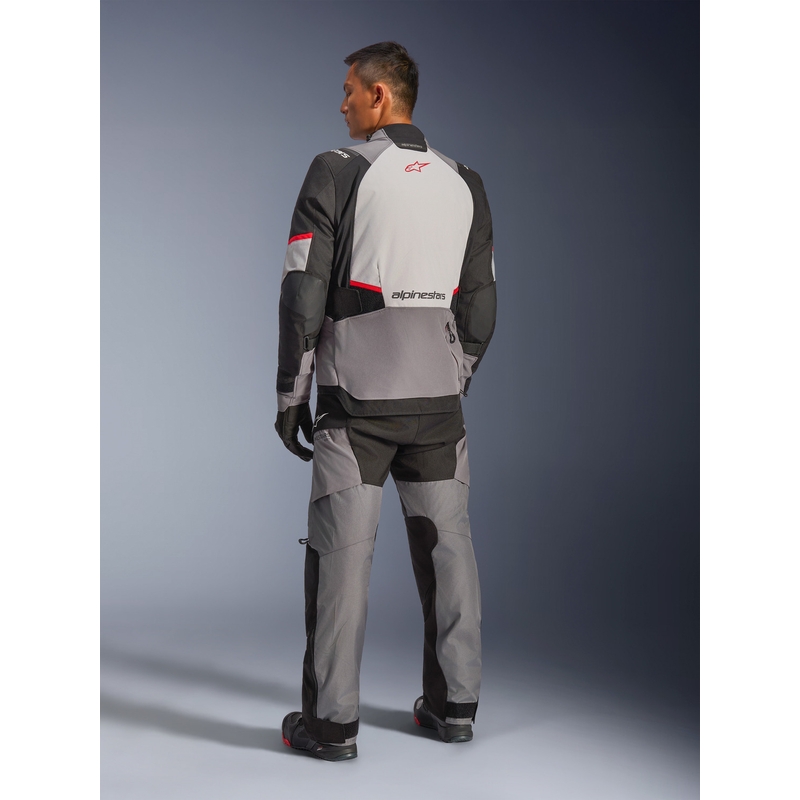 Alpinestars Andes V4 Drystar motociklistička jakna tamno siva-svijetlosiva-crno-crvena