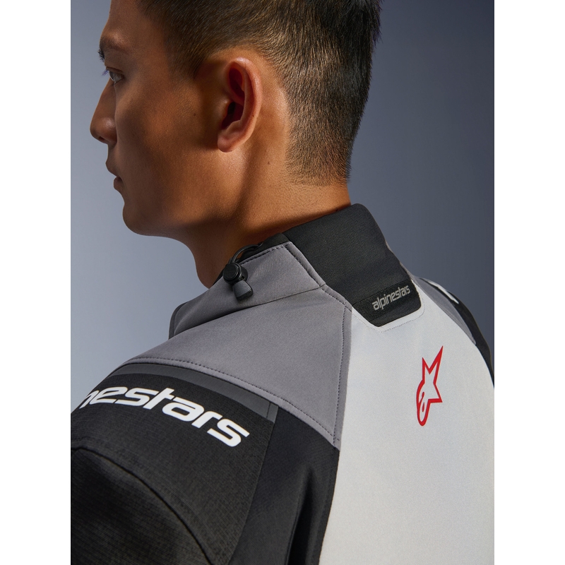 Alpinestars Andes V4 Drystar motociklistička jakna tamno siva-svijetlosiva-crno-crvena
