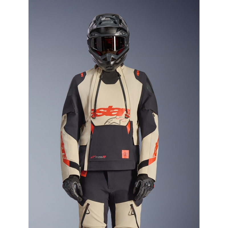 Alpinestars Halo PRO Drystar XF motociklistička jakna krem-crna-crvena
