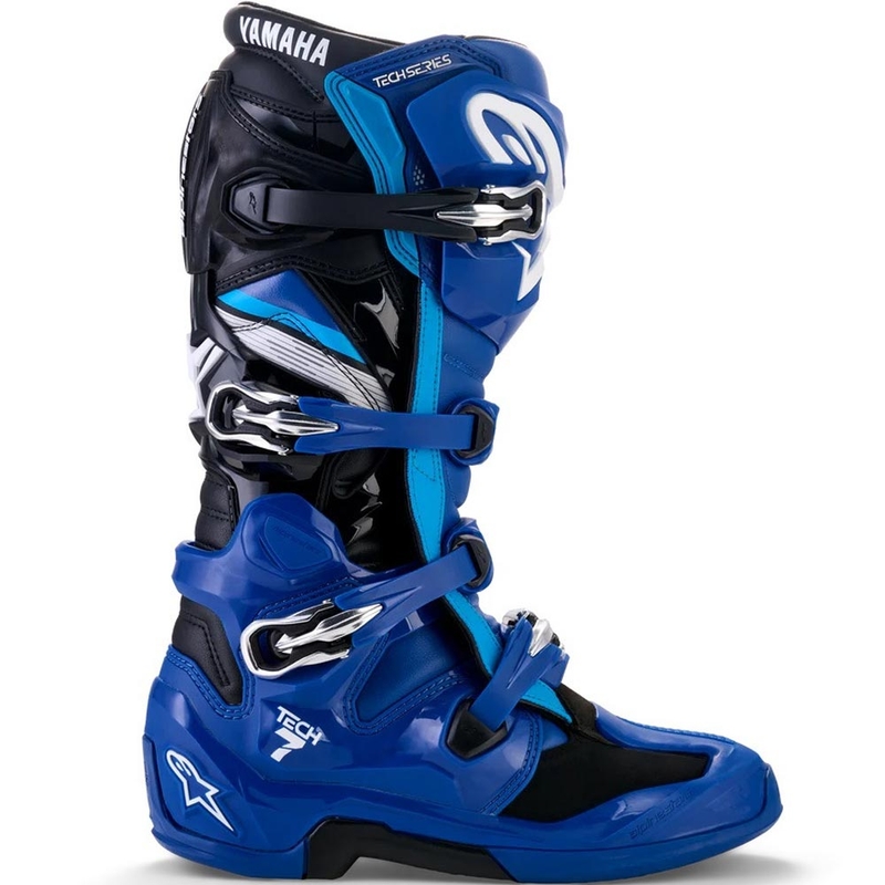 Alpinestars TECH 7 YAMAHA motokros čizme plavo-bijelo-crna kolekcija