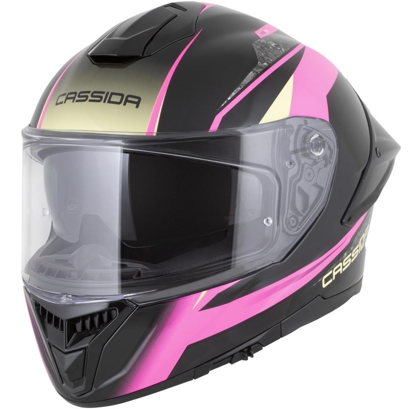 Cassida Integral GTS 2.1 Mega full-face motociklistička kaciga crno-roza-bijela-vanilija