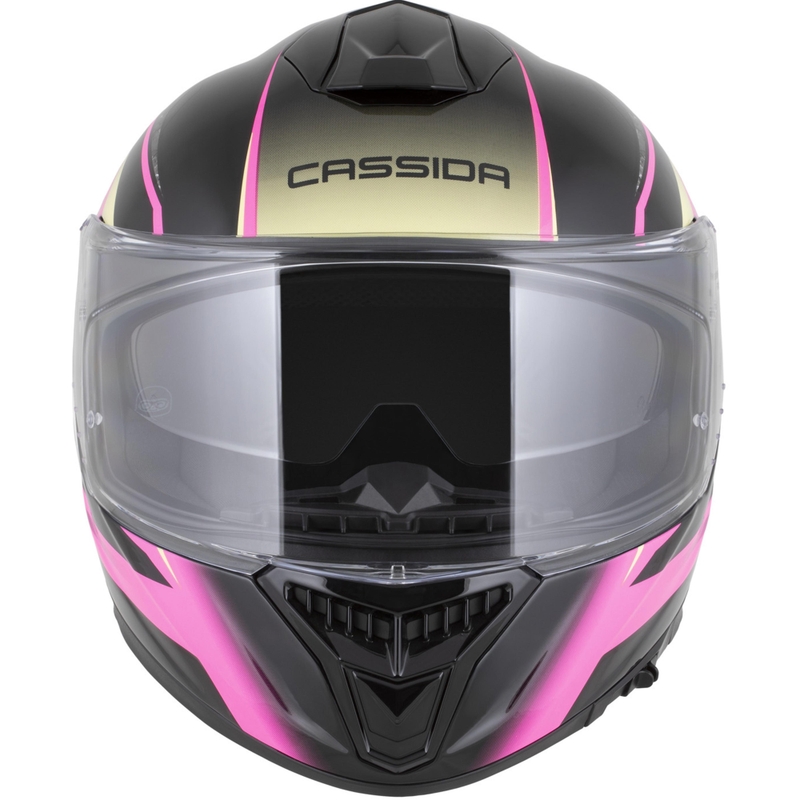 Cassida Integral GTS 2.1 Mega full-face motociklistička kaciga crno-roza-bijela-vanilija