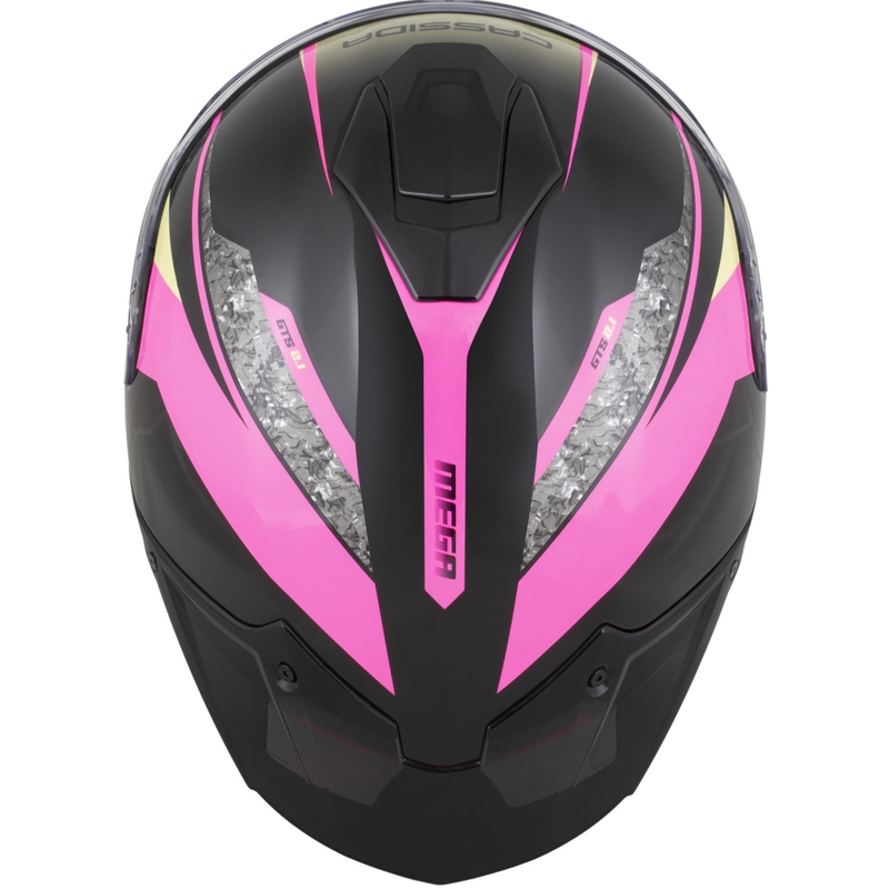 Cassida Integral GTS 2.1 Mega full-face motociklistička kaciga crno-roza-bijela-vanilija
