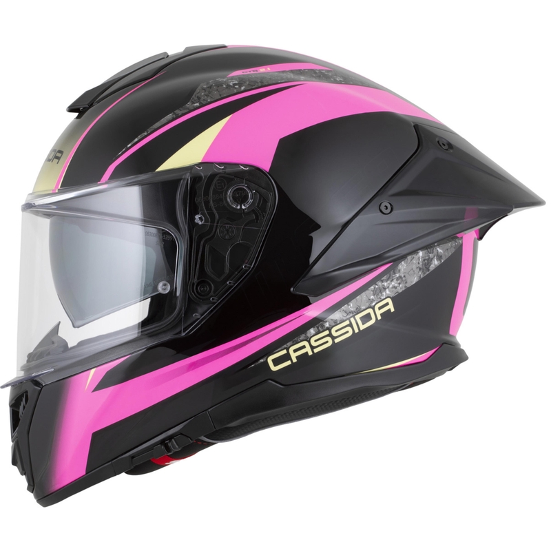 Cassida Integral GTS 2.1 Mega full-face motociklistička kaciga crno-roza-bijela-vanilija