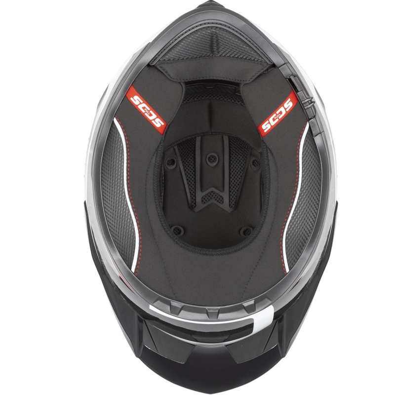 Cassida Integral GTS 2.1 Mega full-face motociklistička kaciga crno-bijelo-crvena