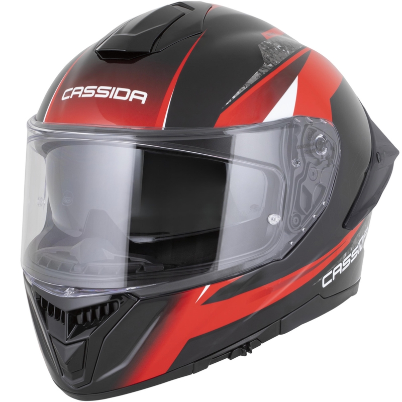 Cassida Integral GTS 2.1 Mega integralna motociklistička kaciga crno-crveno-bijela