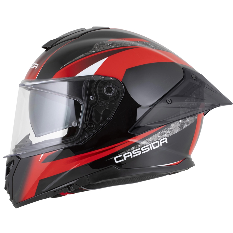 Cassida Integral GTS 2.1 Mega integralna motociklistička kaciga crno-crveno-bijela
