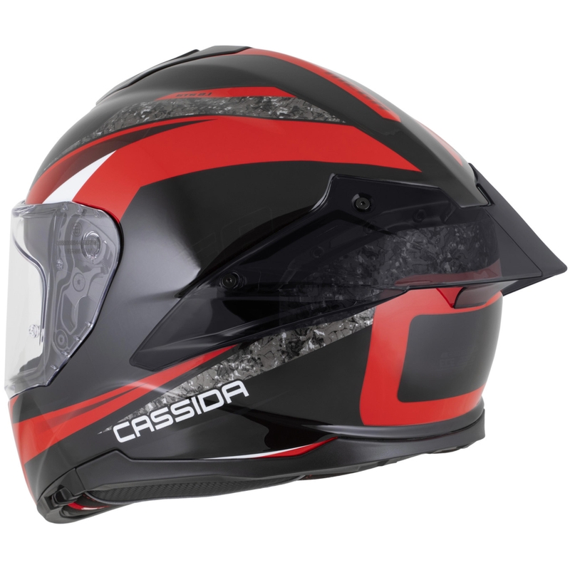 Cassida Integral GTS 2.1 Mega integralna motociklistička kaciga crno-crveno-bijela