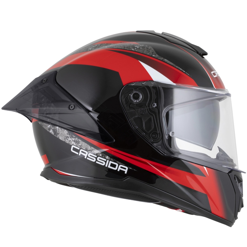 Cassida Integral GTS 2.1 Mega integralna motociklistička kaciga crno-crveno-bijela
