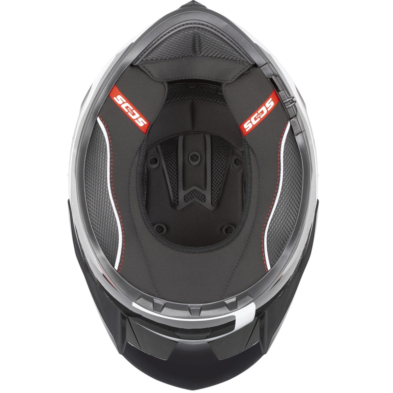 Cassida Integral GTS 2.1 Mega integralna motociklistička kaciga crno-crveno-bijela