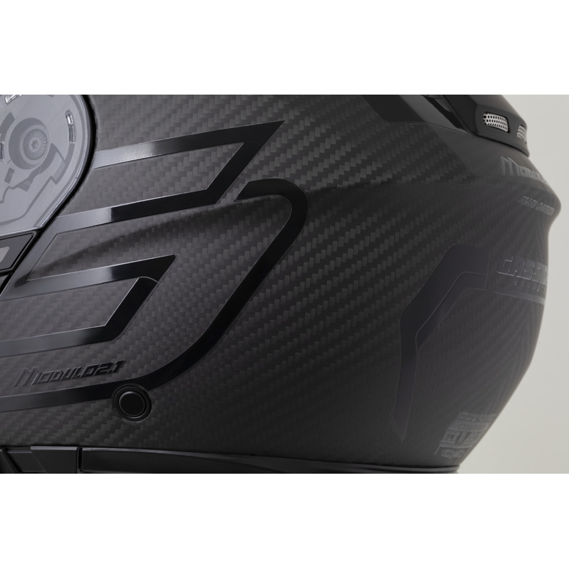 Preklopna motociklistička kaciga Cassida Modulo 2.1 Plus Carbon BlackOut mat crna