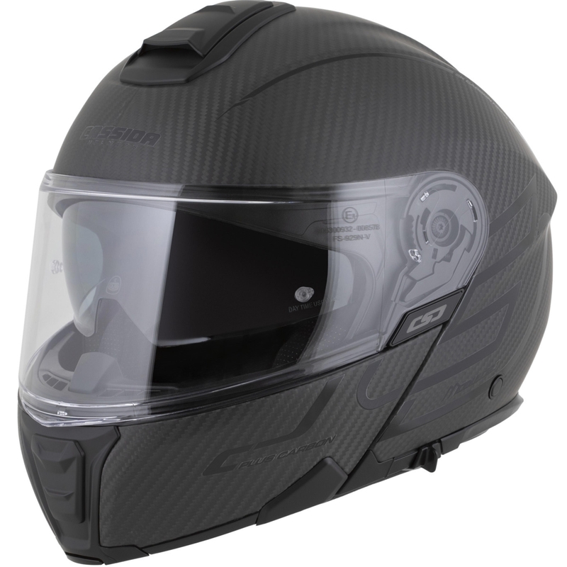 Preklopna motociklistička kaciga Cassida Modulo 2.1 Plus Carbon BlackOut mat crna