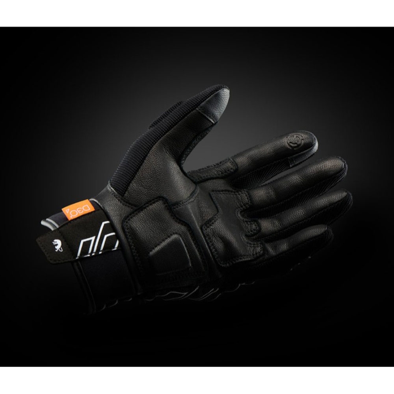 Furygan Jet Neon D3O® Evo ženske motociklističke rukavice crno-bijele