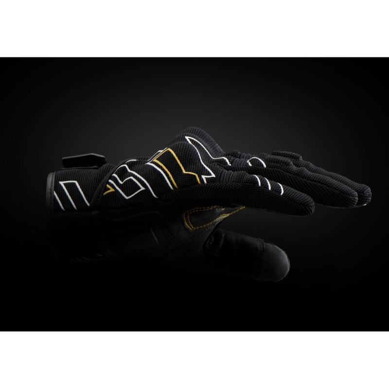 Furygan Jet Neon D3O® Evo ženske motociklističke rukavice crno-zlatne
