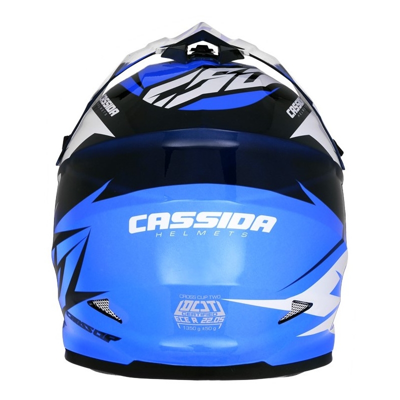 Cassida Cross Cup Two kaciga za motocross crno-bijelo-plava