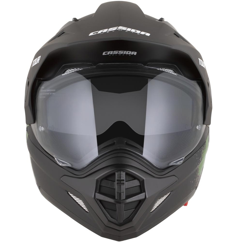 Enduro motociklistička kaciga Cassida Tour 2.0 Crew mat crno-tamnozelena