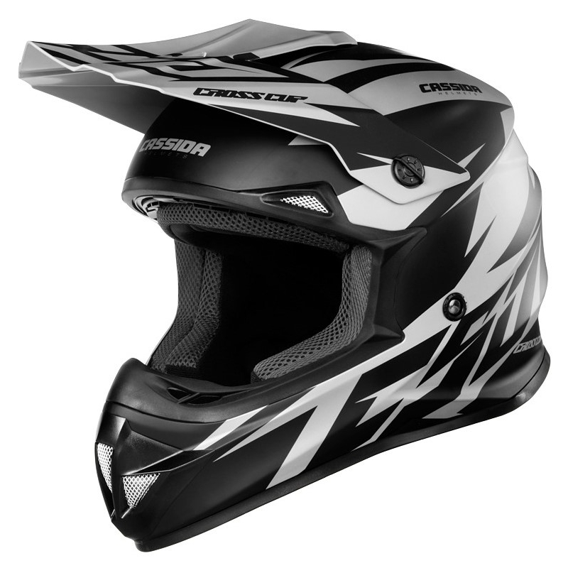 Cassida Cross Cup Two kaciga za motocross crno-siva