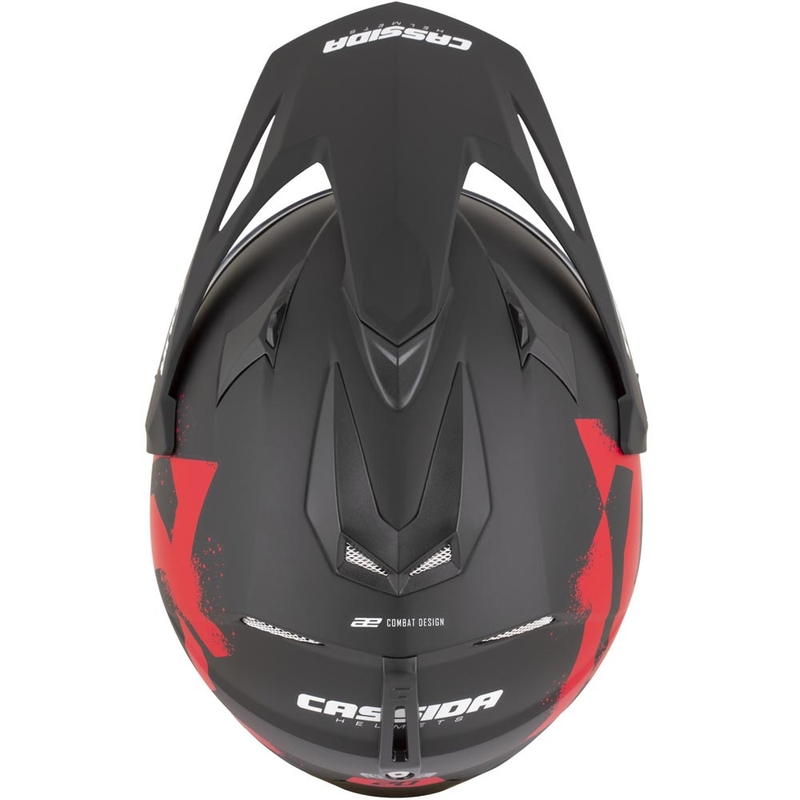 Enduro motociklistička kaciga Cassida Tour 2.0 Crew mat crno-crvena