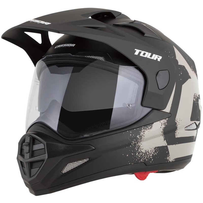 Enduro motociklistička kaciga Cassida Tour 2.0 Crew mat crno-pijesak