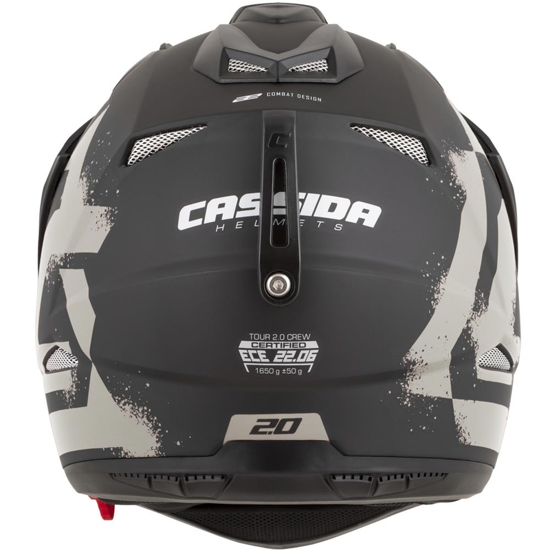 Enduro motociklistička kaciga Cassida Tour 2.0 Crew mat crno-pijesak