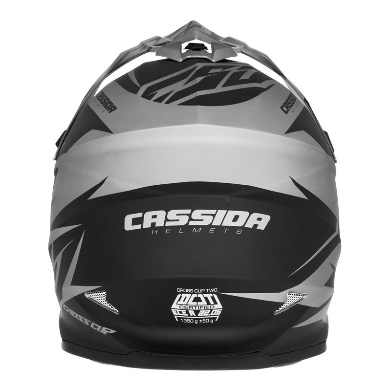 Cassida Cross Cup Two kaciga za motocross crno-siva