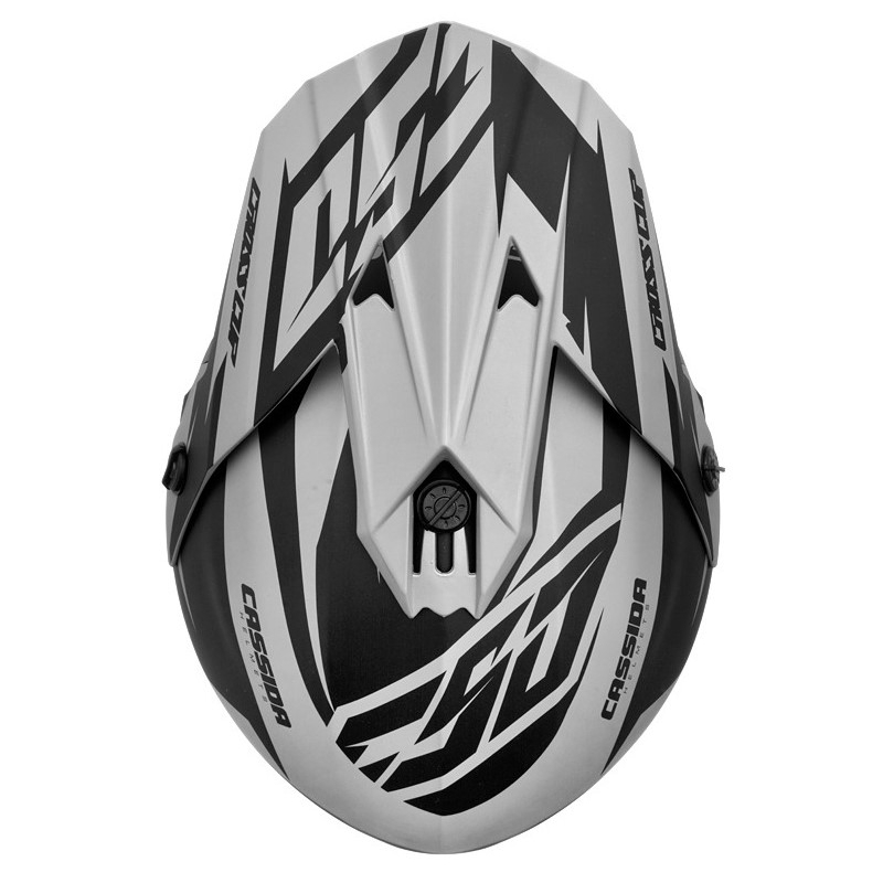 Cassida Cross Cup Two kaciga za motocross crno-siva