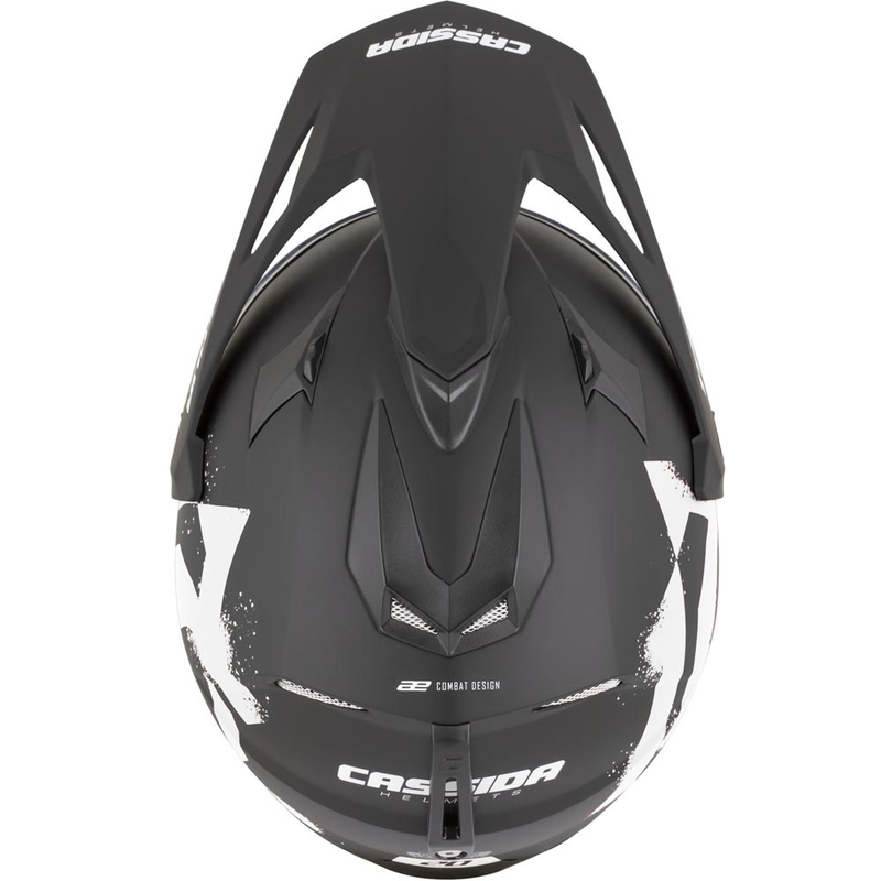 Enduro motociklistička kaciga Cassida Tour 2.0 Crew mat crno-bijela
