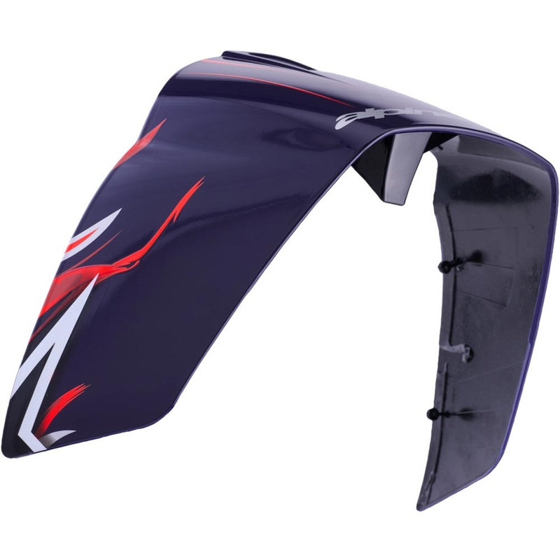 Aerodinamični spojler za motociklističke kacige Alpinestars Supertech R10 FLYTE racing profile mat plavo-crveno-bijeli