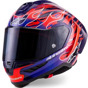 Alpinestars Supertech R-10 Flyte full-face motociklistička kaciga Jorge Martin ljubičasto-crvena