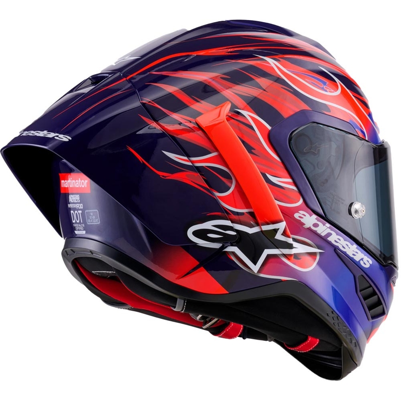 Alpinestars Supertech R-10 Flyte full-face motociklistička kaciga Jorge Martin ljubičasto-crvena
