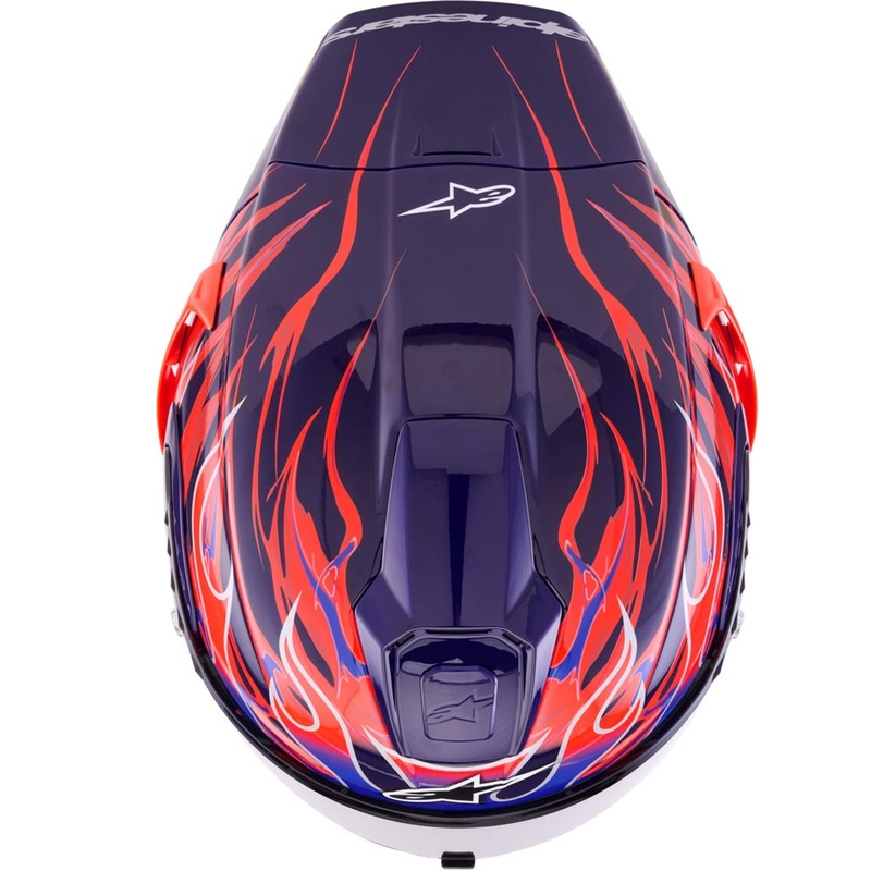 Alpinestars Supertech R-10 Flyte full-face motociklistička kaciga Jorge Martin ljubičasto-crvena
